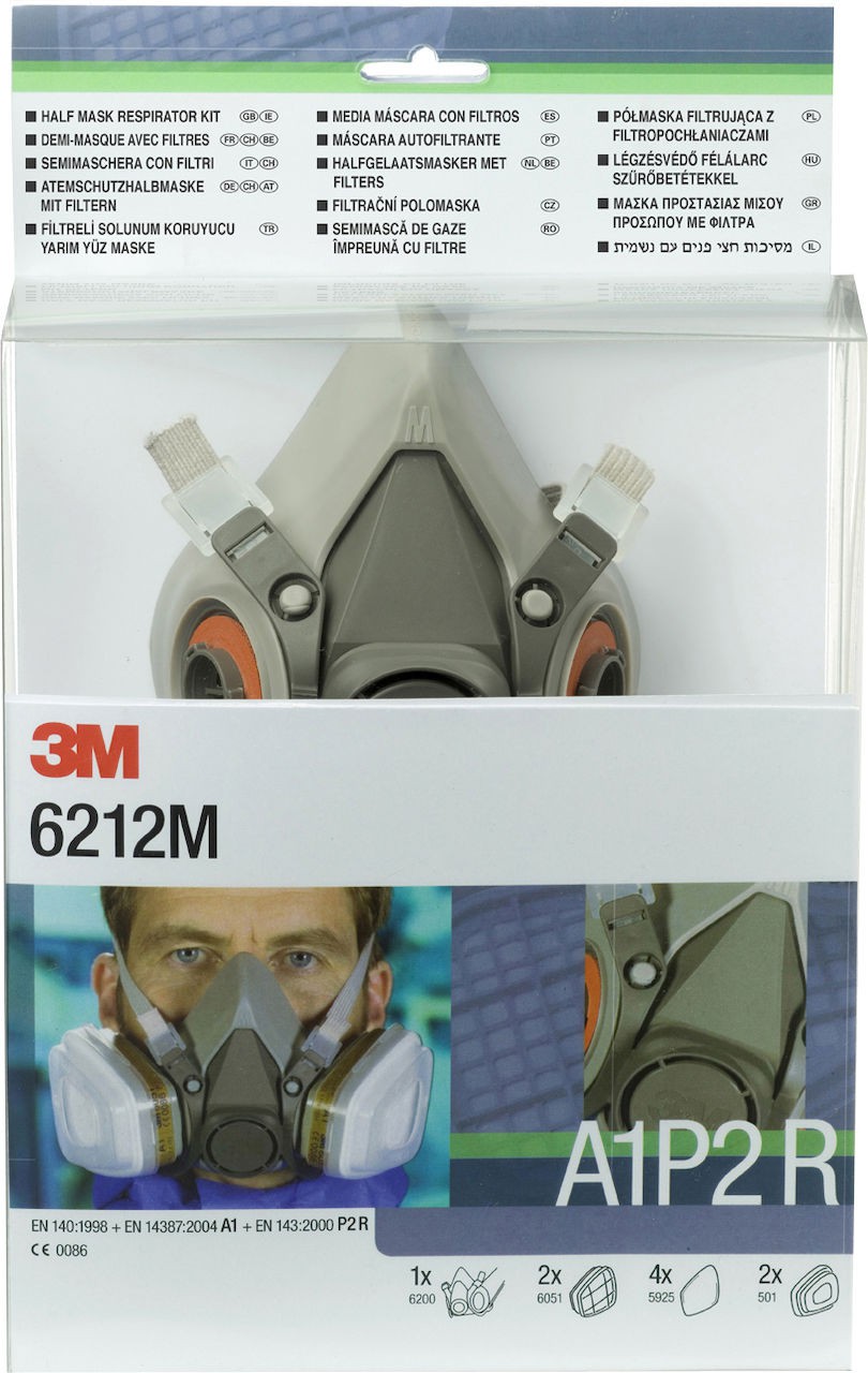 6212M Gase- und Dämpfe-Maskenset A1P2R