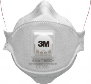 3M™ Atemschutzmaske Aura™ 9332+ FFP3 NR D